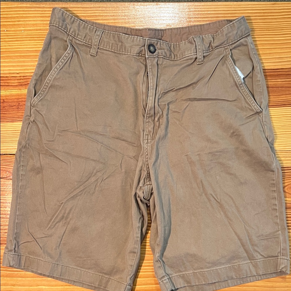 George Men's Tan Flat Front Chino Shorts